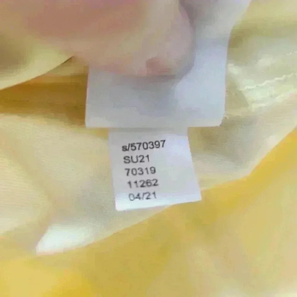 Ann Taylor Wide Leg Cropped Pants Yellow 14 - Picture 5 of 8